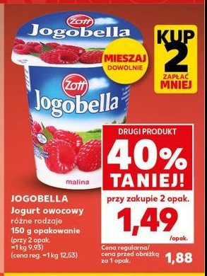 Jogurt malina Jogobella promocja