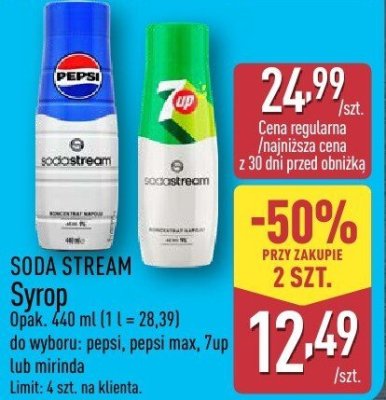 Syrop Pepsi, Pepsi Max, 7up, Mirinda promocja w Aldi