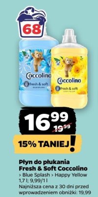 Płyn do płukania Fresh & Soft Blue Splash promocja w Netto