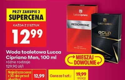 Woda toaletowa Lucca Cipriano Men 100 ml różne rodzaje promocja w Biedronka