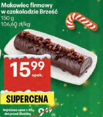 Makowiec firmowy w czekoladzie Brześć promocja w Delikatesy Centrum
