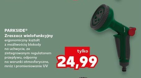 Zraszacz wielofunkcyjny Parkside promocja w Kaufland