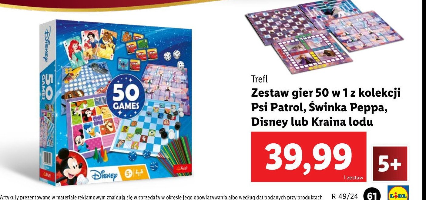 Zestaw gier psi patrol Trefl promocja w Lidl