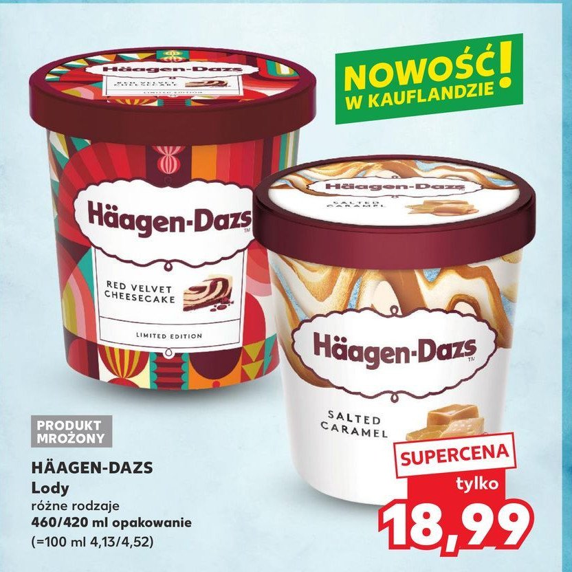 Lody red velvet cheesecake Haagen-dazs promocja