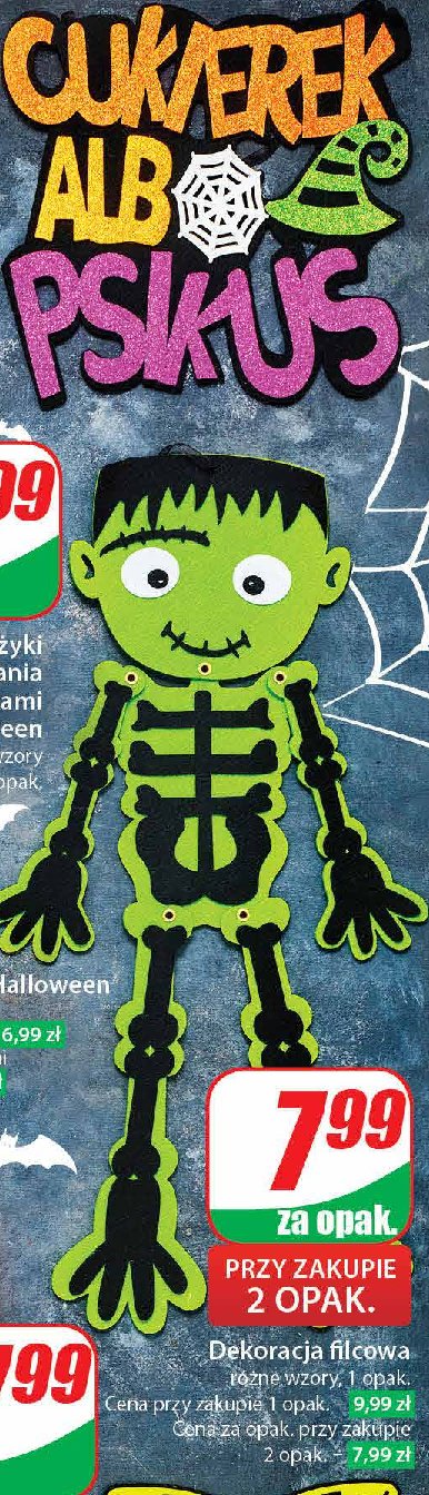 Dekoracja filcowa halloween promocja