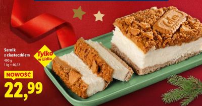 Sernik z ciasteczkiem Lidl promocja w Lidl
