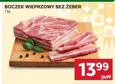 Boczek wieprzowy bez żeber promocja w Stokrotka