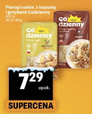 Pierogi ruskie, z kapustą i grzybami Codzienny promocja w Delikatesy Centrum
