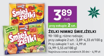 Żelki Nimm2 Śmiejżelki promocja w Stokrotka