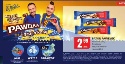 Baton PAWEŁEK Advocatt, Toffi, Śmietanka promocja w Chorten