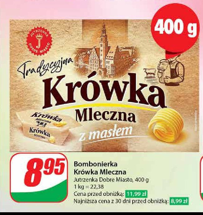 Krówki z masłem Jutrzenka dobre miasto promocja w Dino