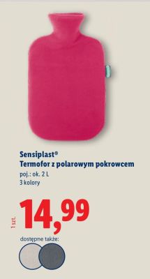 Termofor z polarowym pokrowcem  promocja w Lidl