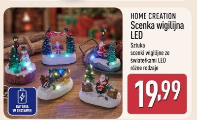 Scenka wigilijna LED HOME CREATION promocja w Aldi