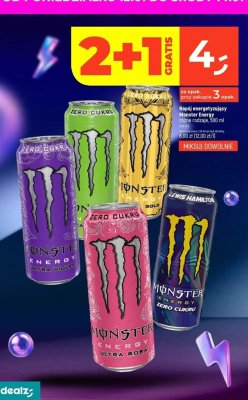 Napój energetyzujący Monster Energy Zero Cukru Lewis Hamilton 500 ml promocja w Dealz