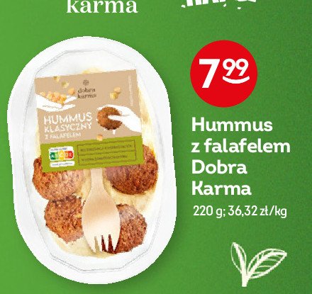 Hummus klasyczny z falafelem Dobra karma promocja