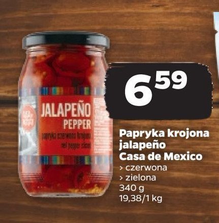 Papryka jalapeno zielona krojona Casa de mexico promocja