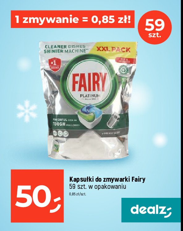Tabletki do zmywarki Fairy platinum promocja