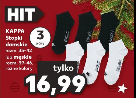 Stopki m臋skie rozm. 39-46 Kappa promocja