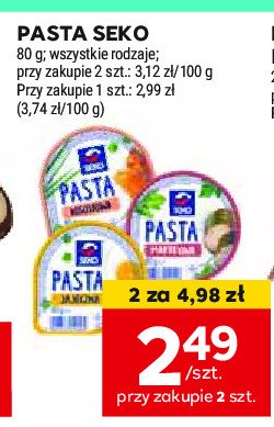 Pasta jajeczna Seko promocja