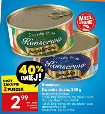 Konserwa Dworska Uczta, 300 g promocja w Twój Market