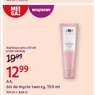 Żel do mycia twarzy nawilżający Aa laab promocja w Rossmann