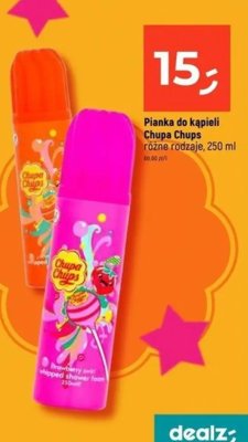 Pianka do kąpieli Chupa Chups różne rodzaje 250 ml promocja w Dealz
