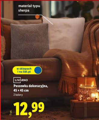 Poszewka dekoracyjna LIVARNO 45×45 cm promocja w Lidl