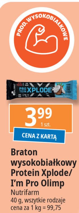 Baton proteinowy xplode kokos Olimp sport nutrition promocja