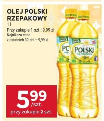 Olej polski rzepakowy promocja w Stokrotka