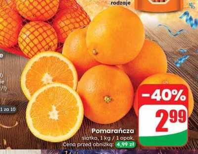 Pomarańcza siatka promocja w Dino