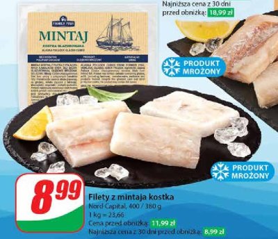 Mintaj filet kostka Family fish promocja
