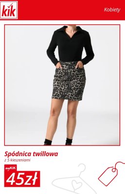 Spódnica twillowa z 5 kieszeniami promocja w KiK