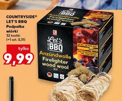 Podpałka wiórki K-classic let's bbq promocja w Kaufland