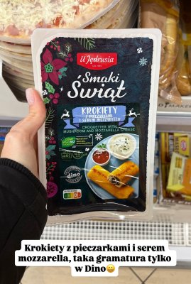 Krokiety z pieczarkami i serem mozzarella  promocja w Dino