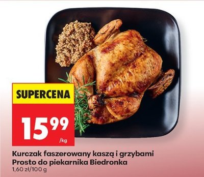 Kurczak faszerowany kaszą i grzybami Prosto do piekarnika  promocja w Biedronka