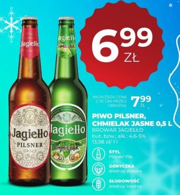 Piwo Jagiełło Pilsner 0,5L promocja w Duży Ben
