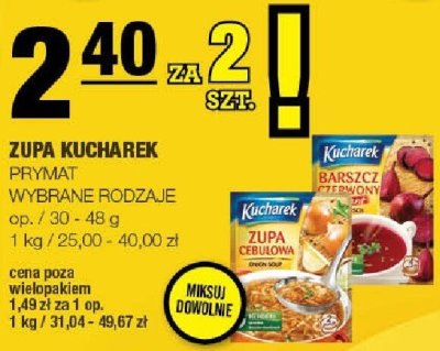 Zupa Kucharek Prymat promocja w SPAR