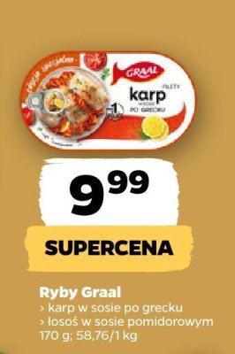 Ryby łosoś w sosie pomidorowym promocja w Netto