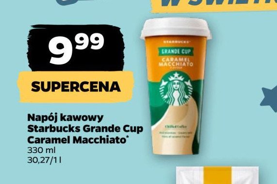 Kawa caramel macchiato Starbucks grande cup promocja w Netto