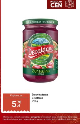 Żurawina leśna  promocja w Dino