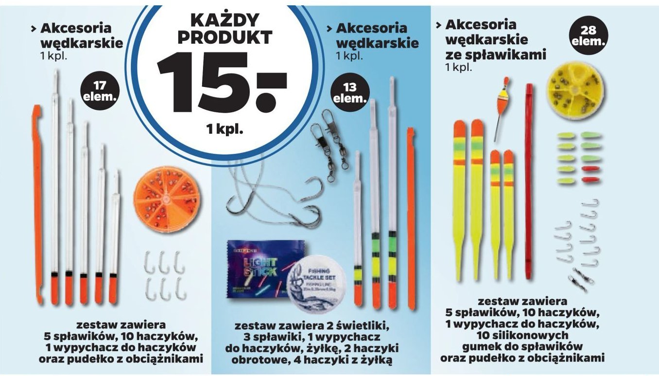 Akcesoria wędkarskie ze spływakami promocja