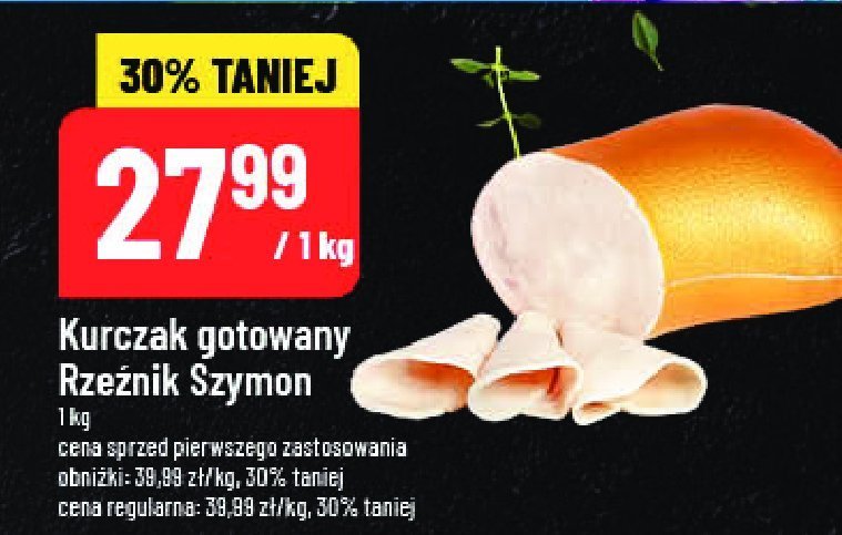 Kurczak gotowany Rze藕nik szymon poleca promocja