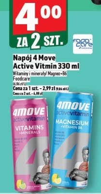 Napój 4 Move Active Vitamin 330 ml promocja w TOPAZ