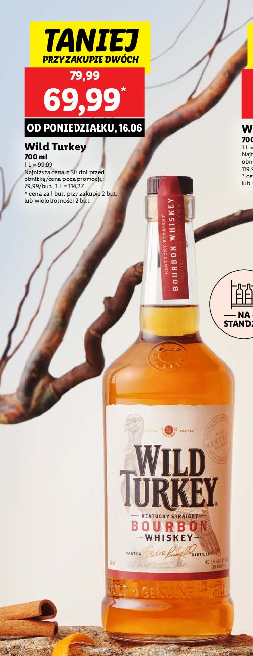 Bourbon Wild turkey promocja w Lidl