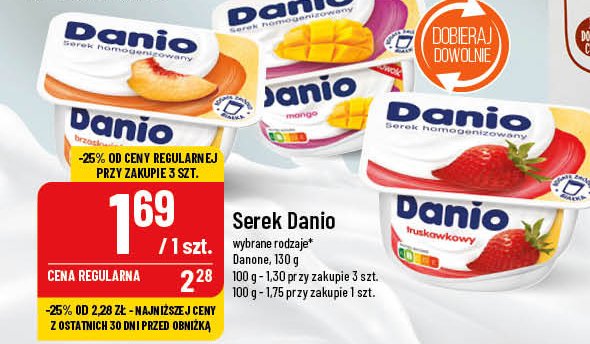 Serek mango Danone danio promocja