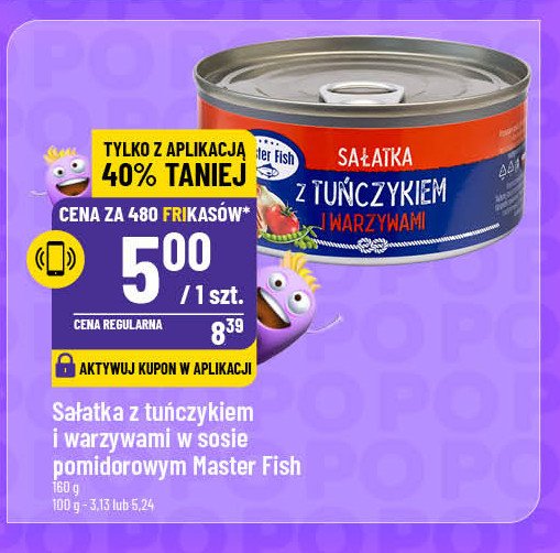 Sałatka z tuńczyka z warzywami Master fish promocja