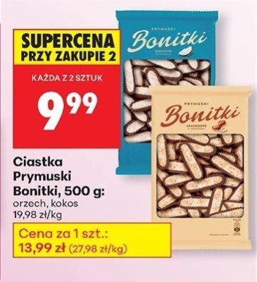 Ciastka Prymuski orzech promocja w Biedronka