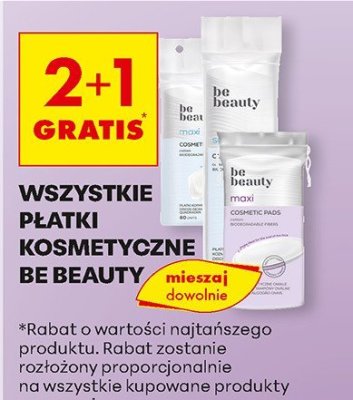 Płatki kosmetyczne Be Beauty 2+1 gratis promocja w Biedronka