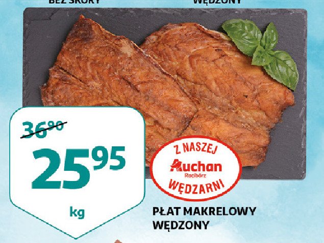 Płat makrelowy wędzony Auchan promocja