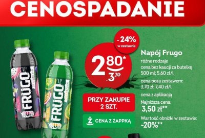 Napój Frugo różne rodzaje promocja w Żabka